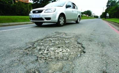 road pothole image