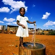 Girl with water image
