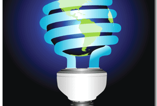 Globe lightbulb image