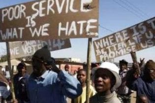 Service delivery protest image