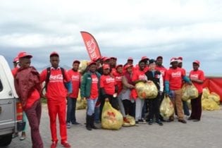 Beach cleanup image