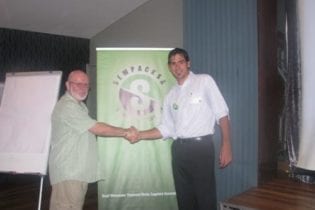 SEWPACKSA Chairman Mark Ross and past Chairman Karl Juncker image