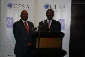 CESA’s CEO Lefadi Makibinyane and 2014 President Abe Thela