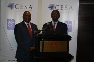 CESA’s CEO Lefadi Makibinyane and 2014 President Abe Thela