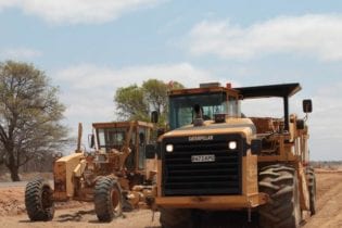 Cat roadworks machine image