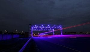 E-toll gantry image