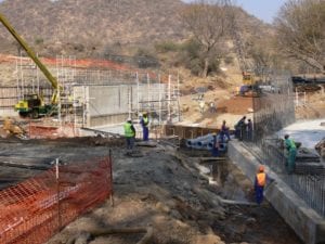 De Hoop Dam construction image