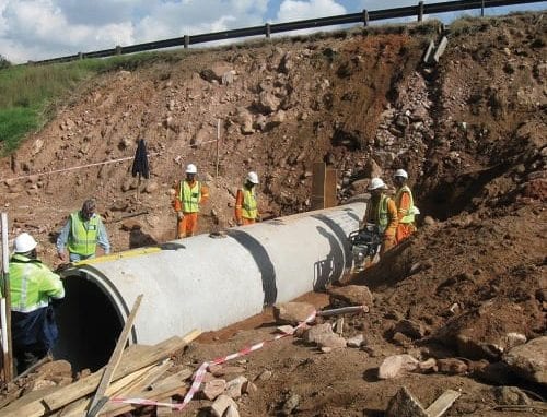 Stormwater concrete piping image