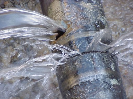 Burst pipe Orillia