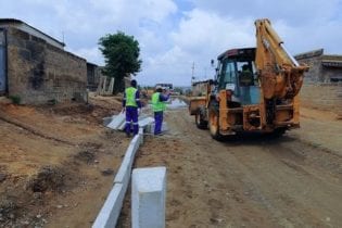 Diepsloot road works