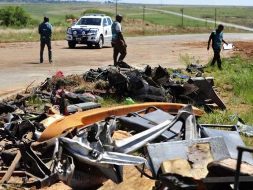 High accident rate and high death toll on the Moloto road