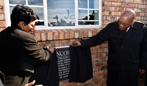 President Jacob Zuma and Minister Nomvula Mokonyane launch the Ncorha WTW