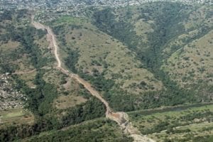 Western Aqueduct pipeline crossing the Umgeni River through the Umgeni Valley