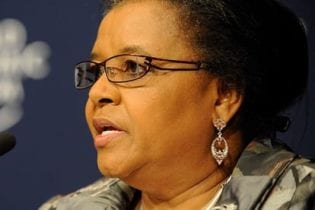 Minister of Environmental Affairs, Dr Edna Molewa