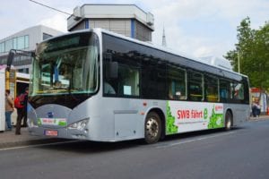 An example of a battery powered BYD electric bus.