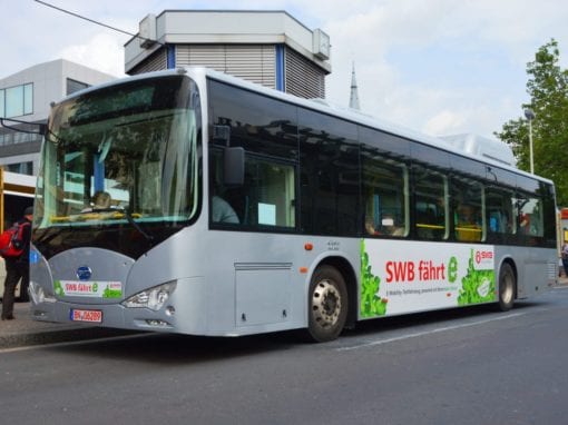 An example of a battery powered BYD electric bus.