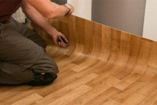 Vinyl flooring.