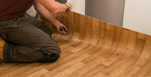 Vinyl flooring.