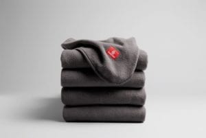 Emirates' new blanket is made entirely from recycled PET bottles. Picture: Emirates.