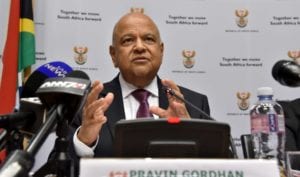 Finance Minister Pravin Gordhan during the 2017 Budget media briefing held at Imbizo Centre in Cape Town.23/02/2017 Kopano Tlape GCIS