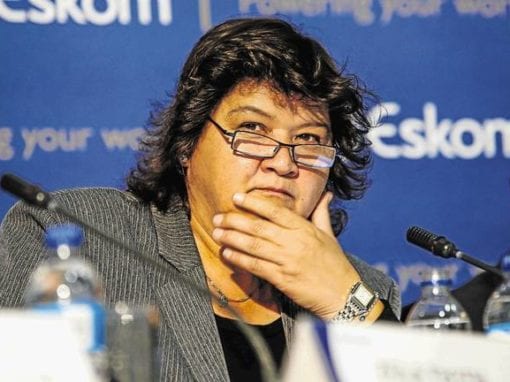 Public Enterprises Minister Lynne Brown.