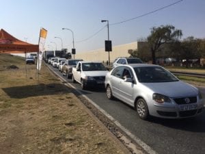 Traffic congestion on Main Reef Road. Picture: Rianté Naidoo