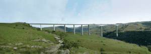 Architectural representation of the N2 Wild Coast Mtentu Bridge.