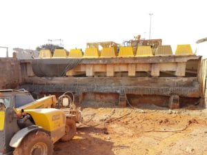 Hydrodemolition technology used in JHB bridge rehab project