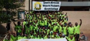 Members of the South African Waste Pickers association