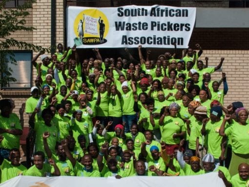 Members of the South African Waste Pickers association