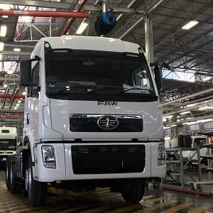 New FAW33.420_3000th truck off the line
