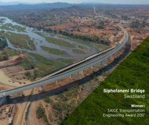 The 375 metre long world class Siphofaneni Bridge