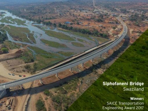 The 375 metre long world class Siphofaneni Bridge