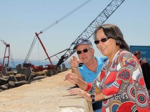 City of Cape Town executive mayor, Patricia de Lille visiting the site of the new desalination plant Photo: City of Cape Town