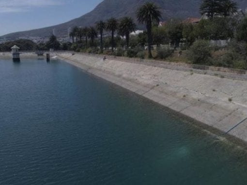 The first water from the Oranjezicht Main Springs Chamber started flowing into the Molteno Reservoir today