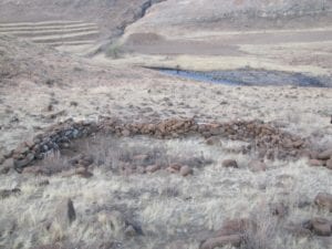 Remains of an enclosure from the Iron Age.