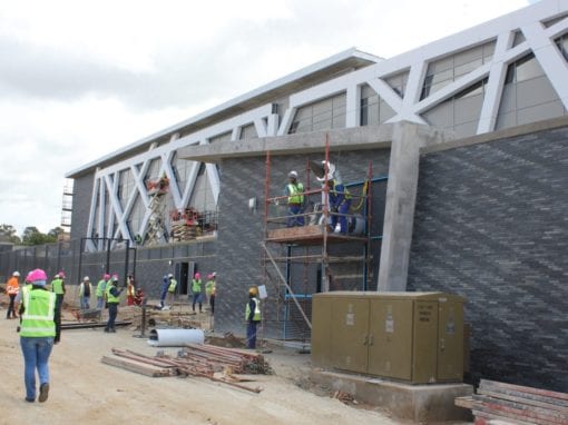 Construction work at the Plettenberg Bay Magistrate’s project