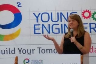 Jessi Sunkel, Young Engineers South Africa. Photo: Twitter