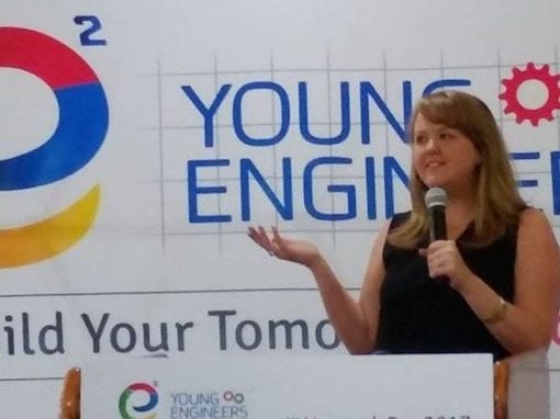 Jessi Sunkel, Young Engineers South Africa. Photo: Twitter