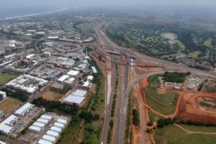 Overview of Mt Edgcombe Interchange