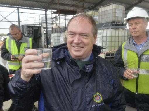 Executive Deputy Mayor, Alderman Ian Neilson Desalination water. Photo: City of Cape Town