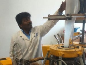Dr Sudhakar Muniyasamy lead developer of the CSIR's award winning bioplastic technology