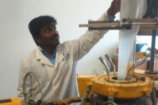 Dr Sudhakar Muniyasamy lead developer of the CSIR's award winning bioplastic technology