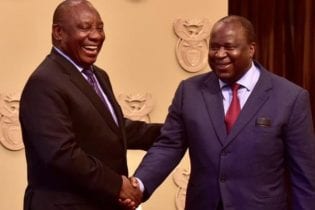 President Cyril Ramaphosa and Fiance Minister Tito Mboweni Photo: The Presidency
