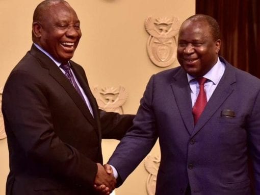 President Cyril Ramaphosa and Fiance Minister Tito Mboweni Photo: The Presidency