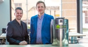 South Australian entrepreneurs Lewis Dunnigan and Benjamin Morton have invented a compost device that will turn organic waste into fertilizer within a matter of hours.