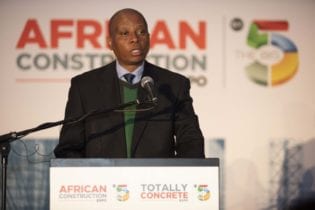 Executive Mayor Herman Mashaba at the African Construction and Totally Concrete Expo 2018