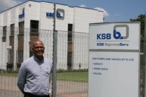 KSB Pumps and Valves SupremeServ division manager, Grant Glennistor.