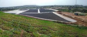 Sanitary landfill cells at Monrovia Landfill