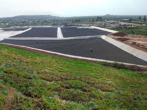 Sanitary landfill cells at Monrovia Landfill